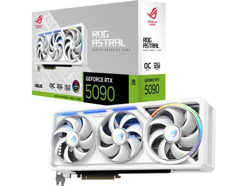 ASUS ROG Astral GeForce RTX 5090 OC Vit, PCI Express 5.0, 32 GB GDDR7