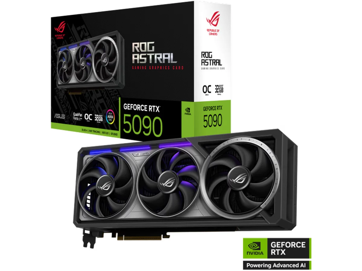 ASUS ROG Astral GeForce RTX 5090 OC Svart, PCI Express 5.0, 32GB GDDR7